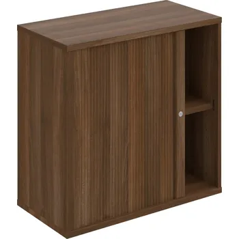 Policová skříň SZ 2 80 03 L – Skříň policová roletová levá 76.8 × 80 cm - Ořech , Ořech