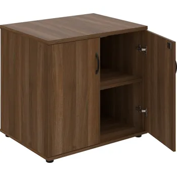 SPZ 80 60 P – Skříňka ke stolu, zavřená, š. 80 cm, léta podél - Ořech , Ořech , UCO – černá