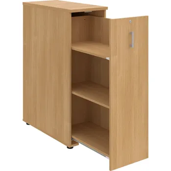 SPVZ 3 P – Skříňka ke stolu, šanonová, výsuvná, pravá - Dub , Dub , USH – hranatá