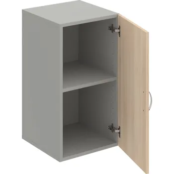 Policová skříň D 2 40 01 – Skříň policová dvéřová 74 × 40 cm - Akát , Šedá , USN – Hobis