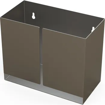 Nerezový dávkovací box do čistých prostor, ukazatel naplnění s otvorem, 320 x 160 x 260 mm
