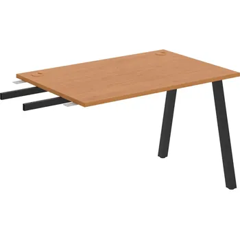 Psací stůl US A 1200 RU – Stůl pracovní délky 120 cm, k řetězení - Olše , Černý kov