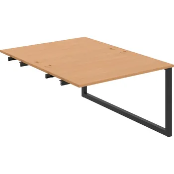 Psací stůl USD O 1200 R – Stůl pracovní 120 × 160 cm, k řetězení - Buk , Černý kov