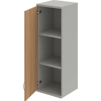 Policová skříň S 3 40 01 L H – Skříň policová dvéřová 115,2 × 40 cm - Višeň , Šedá , USN – Hobis