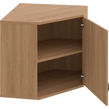 Policová skříň SRV 2 01 P H – Skříň vnitřní roh pravá 76,8 cm - Višeň , Višeň , UCO – černá