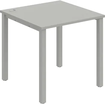 Psací stůl US 800 – Stůl pracovní rovný 80 cm - Šedá , Šedý kov