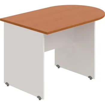 Jednací stůl GP 1200 1 – Stůl jednací oblouk 120 cm - Třešeň , Bílá