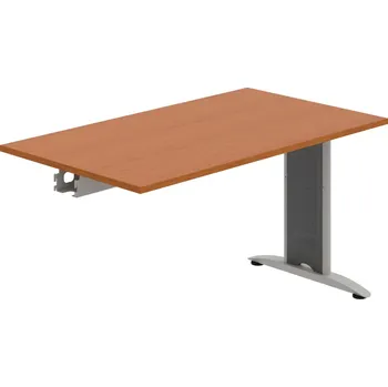 Jednací stůl FJ 1400 R – Stůl jednací řetězící rovný 140 cm - Třešeň , Šedý kov