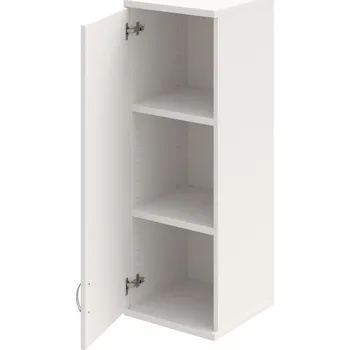 Policová skříň S 3 40 01 L H – Skříň policová dvéřová 115,2 × 40 cm - Bílá , Bílá , USN – Hobis