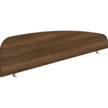 Paraván PA 1600 H – Paraván na hranu 155 cm - Ořech , Šedý kov