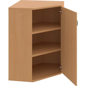 Policová skříň SRV 3 01 P – Skříň vnitřní roh pravá 115,2 cm - Buk , Buk , UCO – černá