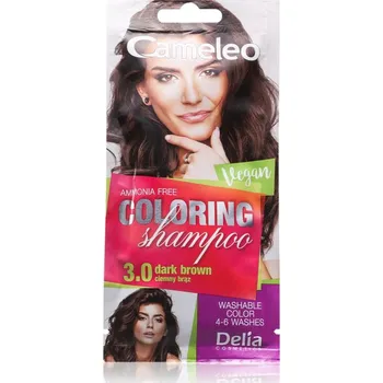 Kosmetika Delia Cosmetics Cameleo Coloring Shampoo tónovací šampon na vlasy odstín 3.0 Dark Brown 40 ml