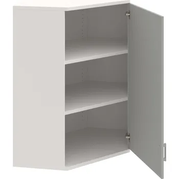 Policová skříň SRV 3 01 P H – Skříň vnitřní roh pravá 115,2 cm - Šedá , Bílá , USH – hranatá