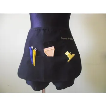 Obraz Kadeřnická zástěra s kapsami, výšivka, potisk loga, nápis, jméno