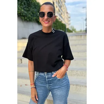 Dámské tričko Dámské tričko HUGO 50520187 černé Velikost: M