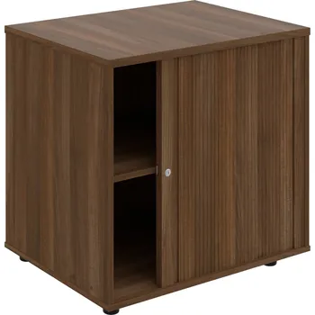 SPRZ 80 60 P P – Skříňka ke stolu, roletová, pravá, š. 80 cm, léta podél - Ořech , Ořech , Ořech