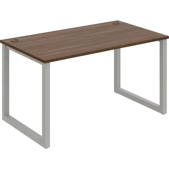 Psací stůl US O 1400 – Stůl pracovní délky 140 cm - Ořech , Šedý kov