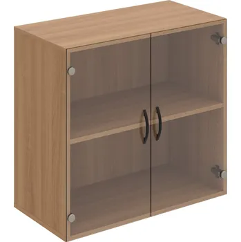 Policová skříň D 2 80 02 – Skříň policová dvéřová 74 × 80 cm - Čiré , Višeň , UCO – černá