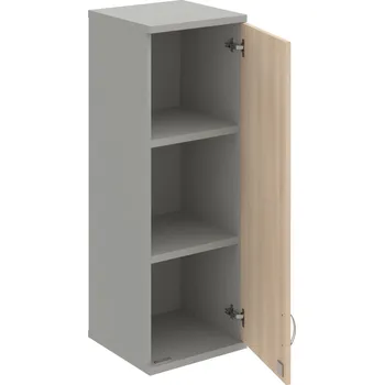 Policová skříň SZ 3 40 01 P H – Skříň policová dvéřová 115,2 × 40 cm - Akát , Šedá , USN – Hobis