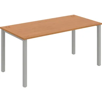 Psací stůl US 1600 – Stůl pracovní rovný 160 cm - Olše , Šedý kov