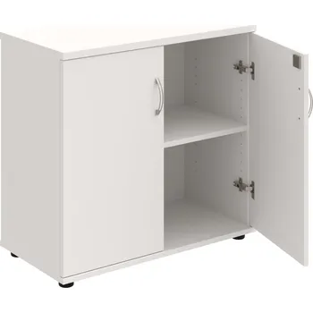 SPZ 80 40 – Skříňka ke stolu, zavřená, š. 80 cm - Bílá , Bílá , USN – Hobis