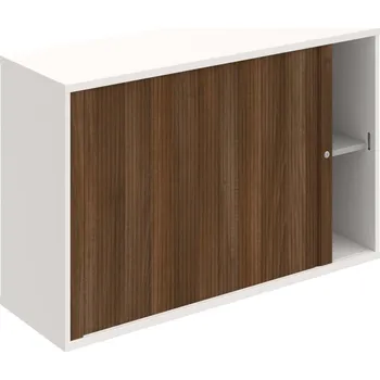 Policová skříň SZ 2 120 01 L – Skříňka žaluziová 76.8 × 120 cm, levá - Bílá , Ořech