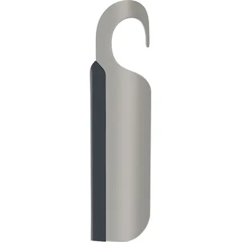 Stěrka na okno Spirella závěsná stěrka do sprchy SKATE, šedo-hnědá, plast / TPE guma