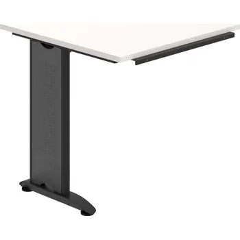 Psací stůl CP 801 – Stůl spojovací 80 cm - Bílá , Černý kov