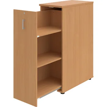 SPVZ 3 L – Skříňka ke stolu, šanonová, výsuvná, levá - Buk , Buk , USH – hranatá