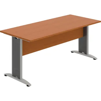 Jednací stůl CJ 1800 – Stůl jednací rovný 180 cm - Třešeň , Třešeň , Šedý kov