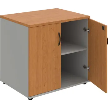 SPZ 80 60 N – Skříňka ke stolu, zavřená, š. 80 cm, léta napříč - Olše , Šedá , UCO – černá