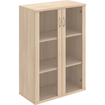 Policová skříň S 3 80 04 – Skříň policová dvéřová 115,2 × 80 cm - Akát , Akát , USN – Hobis