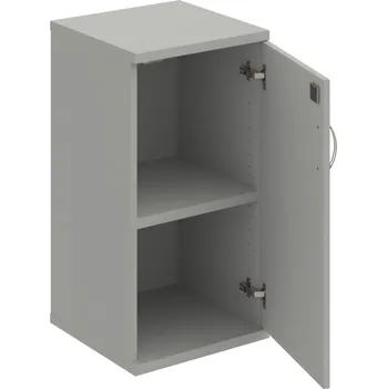 Policová skříň SZ 2 40 01 P – Skříň policová dvéřová 76,8 × 40 cm - Šedá , Šedá , USN – Hobis