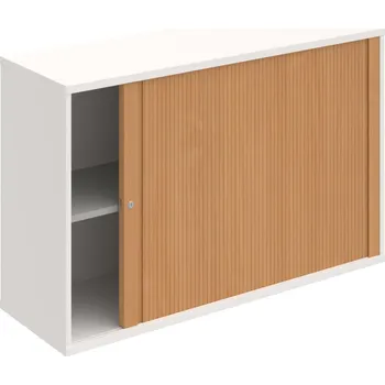 Policová skříň SZ 2 120 01 P – Skříňka žaluziová 76.8 × 120 cm, pravá - Bílá , Buk