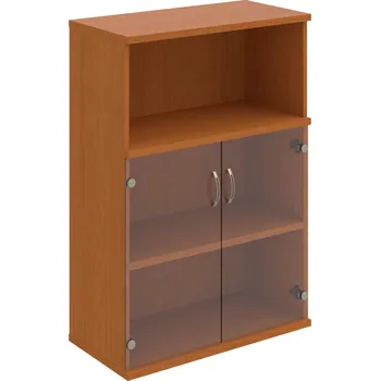 Policová skříň S 3 80 09 – Skříň policová dvéřová 115,2 × 80 cm - Čiré , Třešeň , USN – Hobis