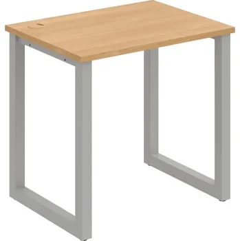 Psací stůl UE O 800 – Stůl pracovní délky 80 cm, hl. 60 cm - Dub , Šedý kov