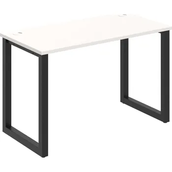 Psací stůl UE O 1200 – Stůl pracovní délky 120 cm, hl. 60 cm - Bílá , Černý kov