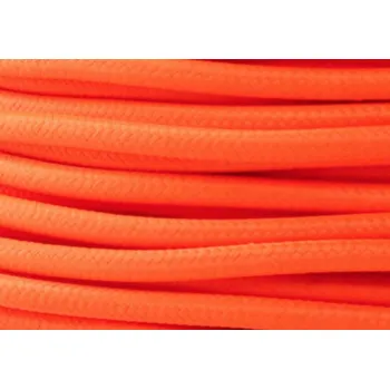 elektrický kabel Kabel v opletu 2x0,75 oranžový, 1 m