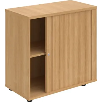 SPRZ 80 40 P – Skříňka ke stolu, roletová, pravá, š. 80 cm - Dub , Dub , Dub