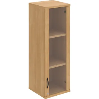 Policová skříň SZ 3 40 02 P H – Skříň policová dvéřová 115,2 × 40 cm - Dub , Dub , UCO – černá