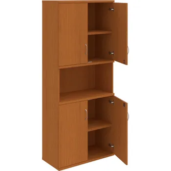 Policová skříň SZ 5 80 05 – Skříň policová dvéřová 192 × 80 cm - Třešeň , Třešeň , USN – Hobis