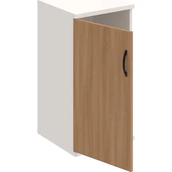 Policová skříň S 2 40 01 L – Skříň policová dvéřová 76,8 × 40 cm - Višeň , Bílá , UCO – černá