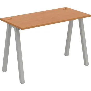 Psací stůl UE A 1200 – Stůl pracovní délky 120 cm, hl. 60 cm - Olše , Šedý kov