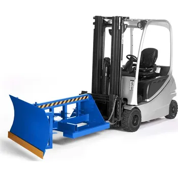 Hrablo na sníh Sněhová radlice typ RSP-25, pro VZV, práškově lakovaná ocel, DxŠ 1250 x 2500 mm, modrá