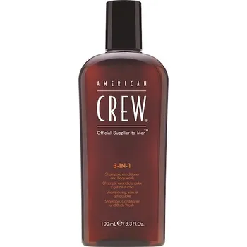 American-Crew Vlasy,-telo-a-oblicej Pece-o-vlasy-a-telo3-in-1 Shampoo, Conditioner and Body Wash 100 ml (1 700,00 Kč / 1 l)