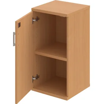 Policová skříň SZ 2 40 01 L – Skříň policová dvéřová 76,8 × 40 cm - Buk , Buk , USH – hranatá