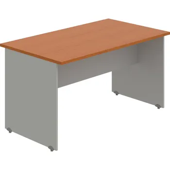 Psací stůl GJ 1400 – Stůl jednací rovný 140 cm - Třešeň , Šedá