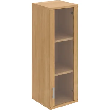 Policová skříň S 3 40 02 P H – Skříň policová dvéřová 115,2 × 40 cm - Dub , Dub , USH – hranatá