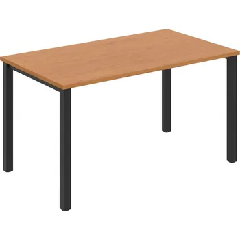 Psací stůl UJ 1400 – Stůl jednací rovný délky 140 cm - Olše , Černý kov