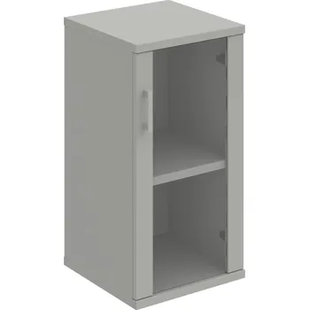 Policová skříň S 2 40 02 P – Skříň policová dvéřová 76,8 × 40 cm - Šedá , Šedá , USH – hranatá